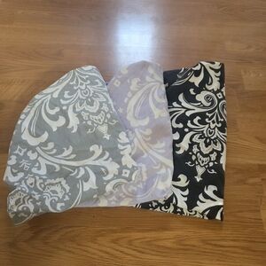 Baby Changing pad covers grey, purple,black with white. Used